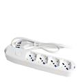 MULTIPRESA 4 USCITE UNIVERSALE 16A CAVO 1,5 MT BIANCO