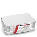 CONTENITORE RETTANGOLARE ALLUMINIO CON COPERCHIO 6 POR 25 PZ