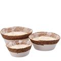 CASPO PORTAVASO FIBRA NATURALE E COTONE SET 3 PZ