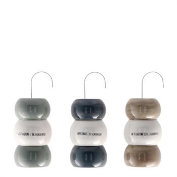 EVAPORATORE IN CERAMICA 9 X 4 X H 16 CM 3 COLORI ASS