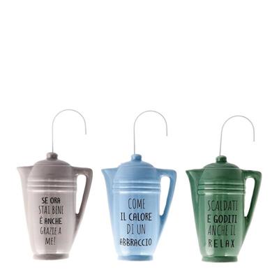 EVAPORATORE CERAMICA CARAFFA 12 X 4 X H 16 CM ASS 3 ASS
