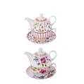 TAZZA PORCELLANA CON TEIERA GLADY 2 DECORI ASS