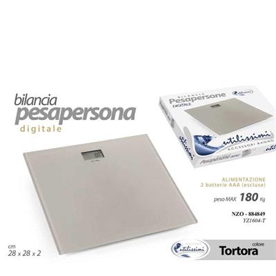 BILANCIA PESAPERSONA QUADRATA TORTORA 180 KG