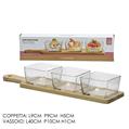 ANTIPASTIERA AZULEJOS CON VASSOIO SET 3 PZ