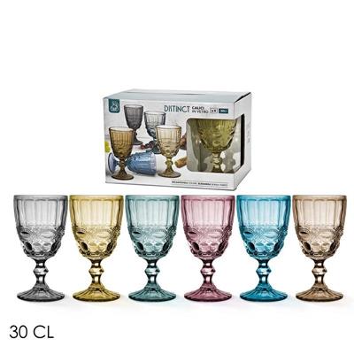 BICCHIERE CALICE DISTINCT 30 CL CONF. 6 PZ ASSORTITI