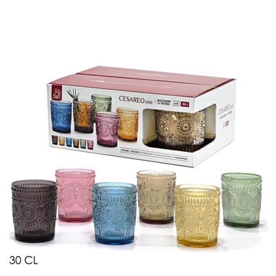 BICCHIERE CESAREO COLOR 30 CL CONF. 6 PZ