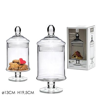 CONTENITORE POTICHE CON COPERCHIO D. 13 X H 29 CM