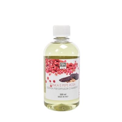 PROFUMATORE RICARICA DIFFUSORE ESSENZA TONKA PEPE ROSA 500ML