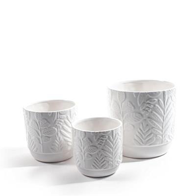 CASPO IN CERAMICA SET 3 PZ BIANCO