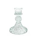 PORTACANDELA IN VETRO D. 8 X H 10,5 CM