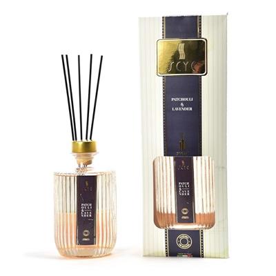 PROFUMATORE DIFFUSORE CON BACCHETTI FIBRA PATCHOULI 500 ML
