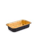 CONTENITORE RETTANGOLARE 23,2 X 14,4 CM ORO NERO CONF. 50 PZ