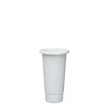 VASO PORTAFIORI IDEAL D. 11 X 25 CM BIANCO