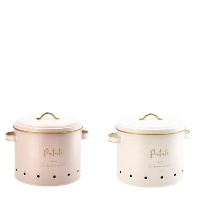 BARATTOLO PORTA PATATE D. 23 X H 22 CM 2 ASS