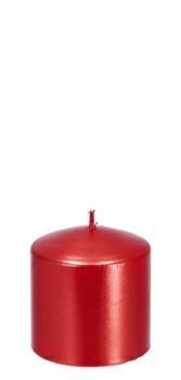 CANDELA CILINDRO ROSSA NATALIZIA D. 7 X H 7,5 CM