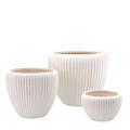 CASPO CERAMICA LEYS SET 3 PZ D. 17/22/30 CM CREMA
