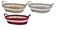 CESTINO OVALE NATALIZIO 45 X 36 X H 17 CM 3 ASS