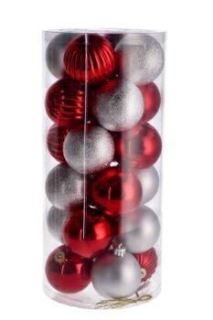 PALLA NATALIZIA D. 6 CM CONF. 24 PZ ASS