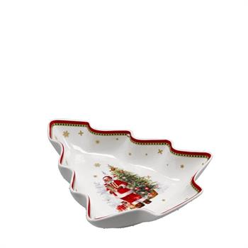 PIATTO NATALIZIO ALBERO 26,5 X 22,5 CM