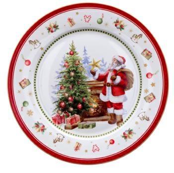 PIATTO TONDO PORCELLANA NATALIZIO 27 CM