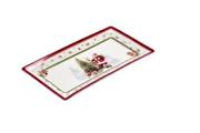 PIATTO RETTANGOLARE PORCELLANA NATALIZIA 26 X 14 CM