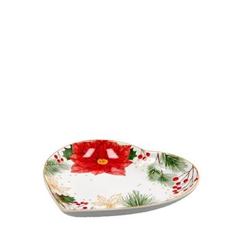 PIATTO CUORE NATALIZIO 20 X 20 CM