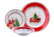PIATTO SERVIZIO 18 PZ PORCELLANA NATALIZIO