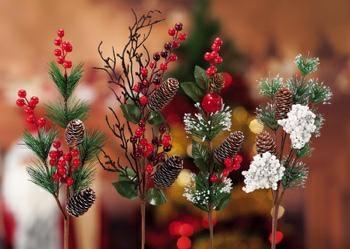 RAMO NATALIZIO PER DECORAZIONE 66 CM 4 MODELLI ASS