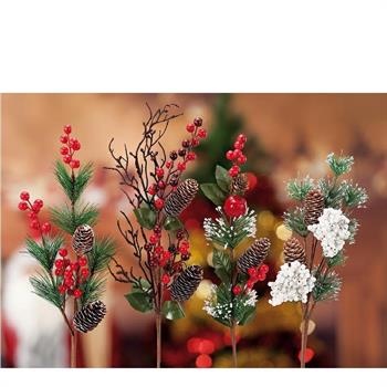 RAMO NATALIZIO PER DECORAZIONE 66 CM 4 MODELLI ASS