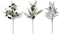 RAMO NATALIZIO PER DECORAZIONE 70 CM 3 MODELLI ASS