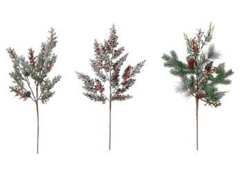 RAMO NATALIZIO PER DECORAZIONE 53 CM 3 MODELLI ASS