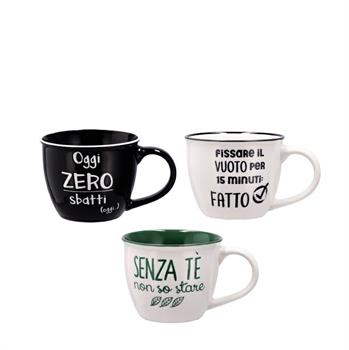 TAZZA PORCELLANA D. 8,5 X H 7 CM ASS