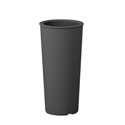 VASO TONDO ALTO SATURNO H 65 CM COLORE ANTRACITE