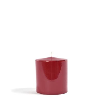 CANDELA PILLAR LUCIDA BORDEAUX D. 8 X H 5 CM
