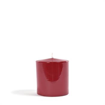 CANDELA PILLAR LUCIDA BORDEAUX D. 8 X H 5 CM