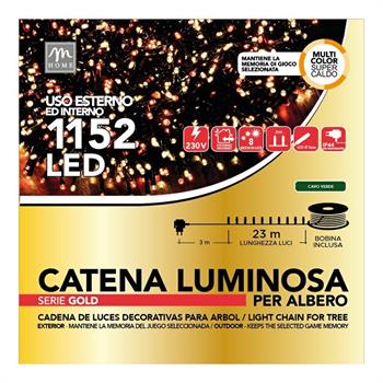 LUCI 1152 MINILUCCIOLE MULTICOLORE 23 MT