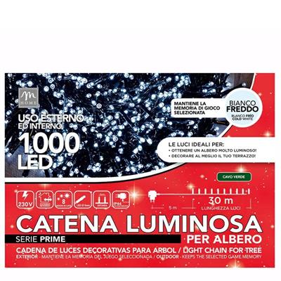 LUCI LED 1000 LUCI BIANCO DA ESTERNO 30 MT