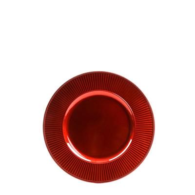 SOTTOPIATTO ROSSO IN PLASTICA 33 CM