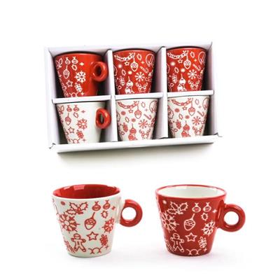 TAZZA CAFFE' IN PORCELLANA 90 ML CONF. 6 PZ
