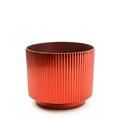 VASO ROSSO IN PLASTICA D. 17,5 X H 14,5 CM
