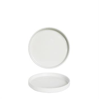 PIATTO OSLO PIANO 28 CM BIANCO