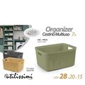 CESTINO MULTIUSO 7 LT 20 X 28 X 14,6 CM COLORI ASS