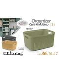 CESTINO MULTIUSO 13 LT 26 X 36 X 17 CM COLORI ASS