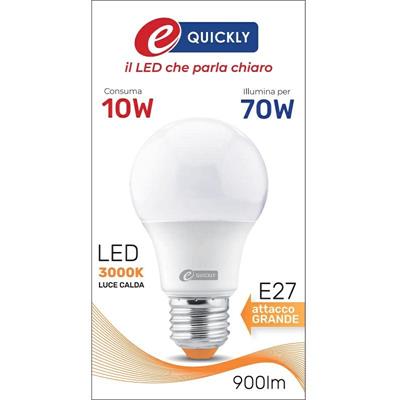 LAMPADINA GOCCIA LED A60 E27 10W 3000K