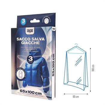 SACCO SALVA GIACCHE 65 X 100 SET 3 PZ