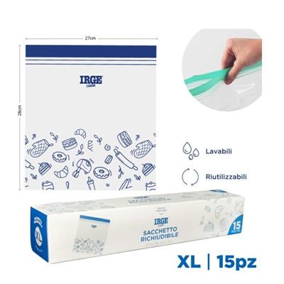 SACCO DOPPIA ZIP 27 X 28 BOX 15 PZ