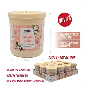 ASSORBIODORI GEL 190 GR BIANCO VANIGLIA E COCCO