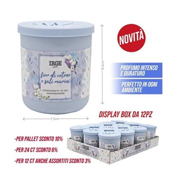 ASSORBIODORI GEL 190 GR BLU FIORI DI COTONE E SALI MARINI