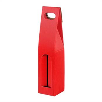 SCATOLA PORTABOTTIGLIA 1 ONDA SCOPERTA 9 X 9 X 40,3 CM ROSSO