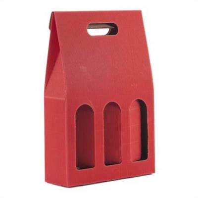 SCATOLA PORTABOTTIGLIA 3 POSTI ONDA SCOPERTA 27 X 9 X 40,3 R